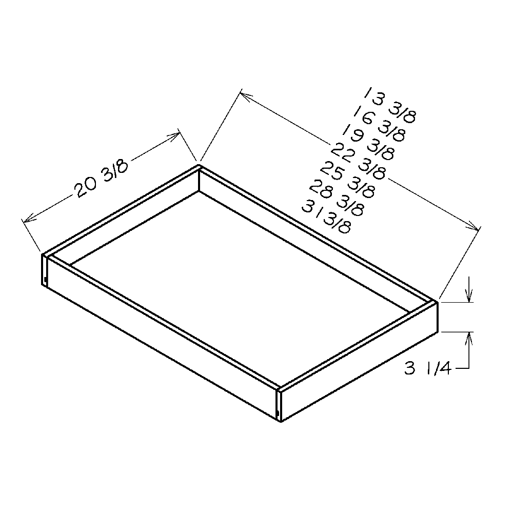 18" Roll Out Tray