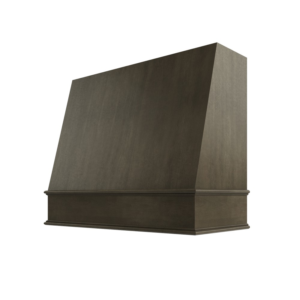 Wilmington Wood Range Hood with Angled Front and Classic Moulding