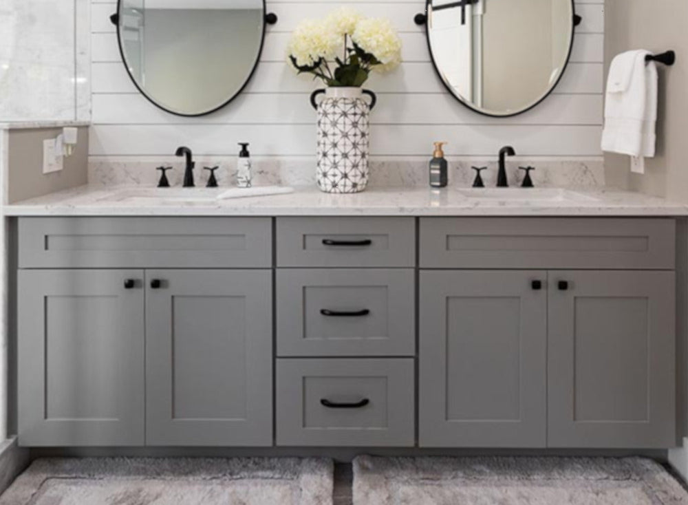 grey shaker vanities 60 inches