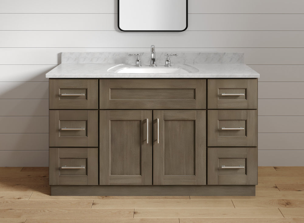 haven ember vanities with shiplap