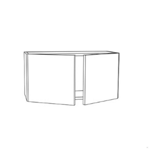 Whisper Blue Shaker 36" W x 18" H Wall Cabinet
