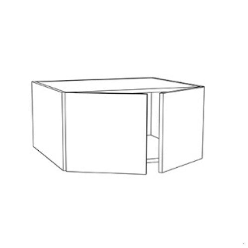 Whisper Blue Shaker 36" W x 24" H x 24" D Wall Cabinet