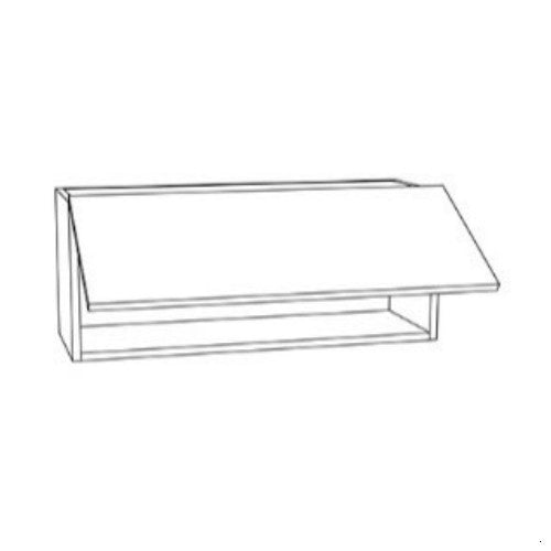 Whisper Blue Shaker 36" W x 21" H Horizontal Wall Cabinet