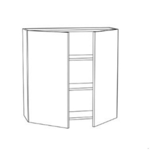 Forest Green Shaker 36" W x 36" H Wall Cabinet
