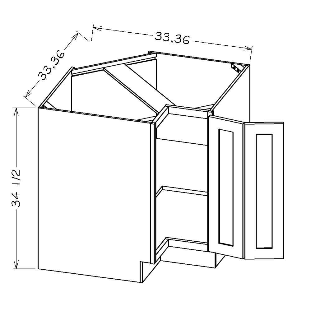 Haven Ember 33" Base Easy Reach Cabinet