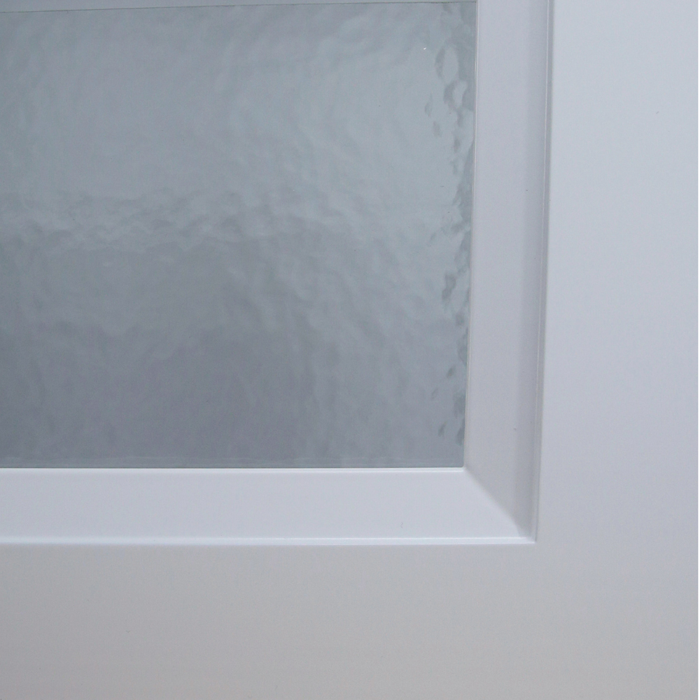 Hammered Glass Door Insert for Oxford W1530GD close up