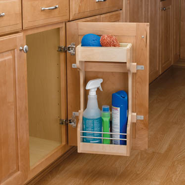 Sink Base Door Mounted 2-Shelf Storage Organizer