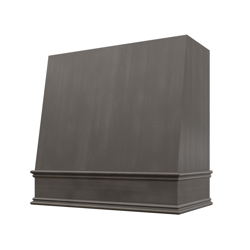 Wilmington Wood Range Hood with Angled Front and Classic Moulding