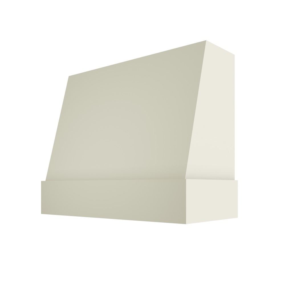 Wilmington Wood Range Hood with Angled Front and Matching Maple Band