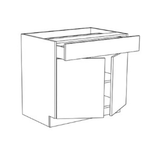 Whisper Blue Shaker 39" Base Cabinet