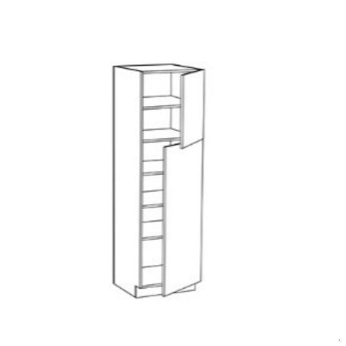 Sage Green Shaker 18" W x 90" H Single Door Pantry Cabinet