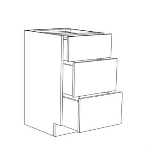 Forest Green Shaker 12" Vanity Drawer Base Cabinet