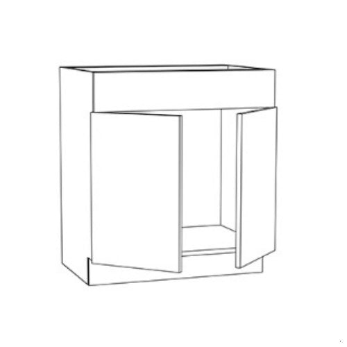Seaside Dune Slim Shaker 30" Vanity Sink Base Cabinet